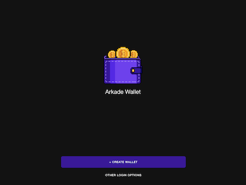 Arkade website screenshot