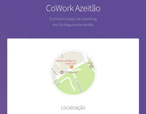 CoWork Azeitão website screenshot